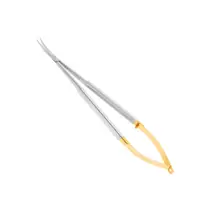 HLW 40-48B - ножницы хирургические изогнутые Micro Schere TC, 170 мм
