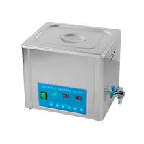 P&T Medical BTX-600 10L H - ультразвуковая мойка с подогревом и краном для слива воды, корпус из нержавеющей стали, 10 л